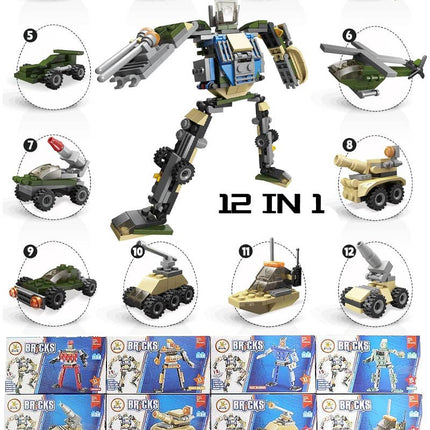 DIY Robot Vehicle Building Block Craft Kit