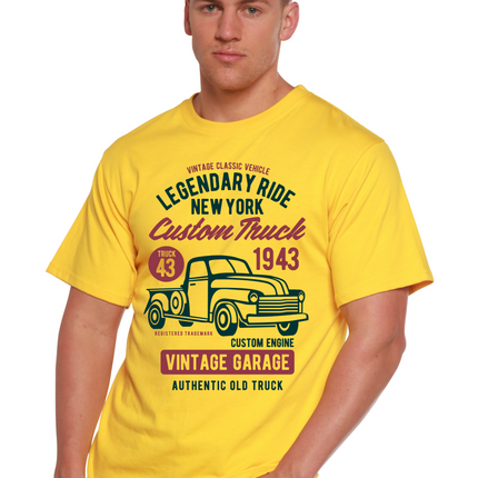 Legendary Ride Custom Truck Men's Bamboo Viscose/Organic Cotton Short Sleeve Graphic T-Shirt