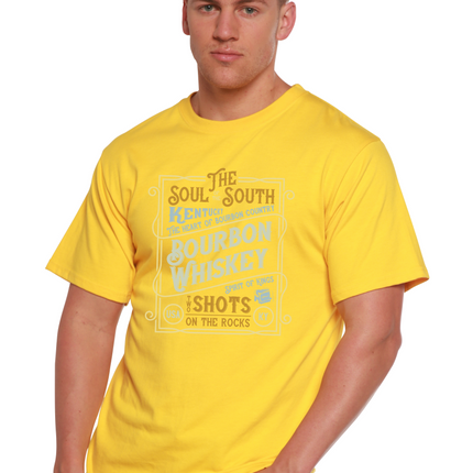 Bourbon Whiskey Men's Bamboo Viscose/Organic Cotton Short Sleeve Graphic T-Shirt