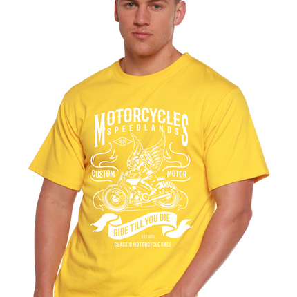 Motorcycles Men's Bamboo Viscose/Organic Cotton Short Sleeve Graphic T-Shirt