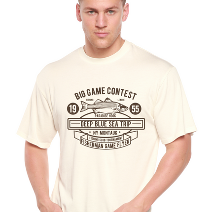 Big Game Contest Men's Bamboo Viscose/Organic Cotton Short Sleeve Graphic T-Shirt