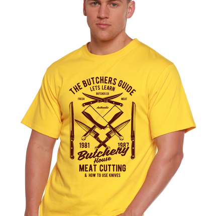 Butchery House Men's Bamboo Viscose/Organic Cotton Short Sleeve Graphic T-Shirt