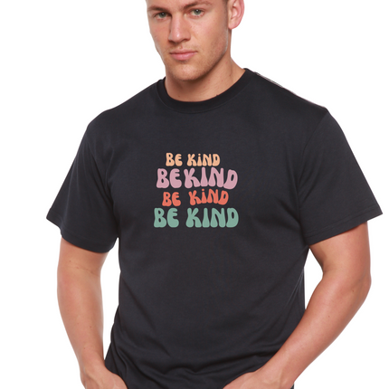 Be Kind Men's Bamboo Viscose/Organic Cotton Short Sleeve Graphic T-Shirt