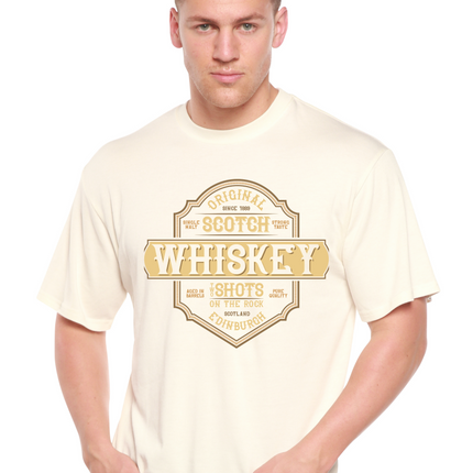 Whiskey Men's Bamboo Viscose/Organic Cotton Short Sleeve Graphic T-Shirt