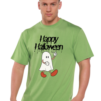 Happy Halloween Men's Bamboo Viscose/Organic Cotton Short Sleeve Graphic T-Shirt