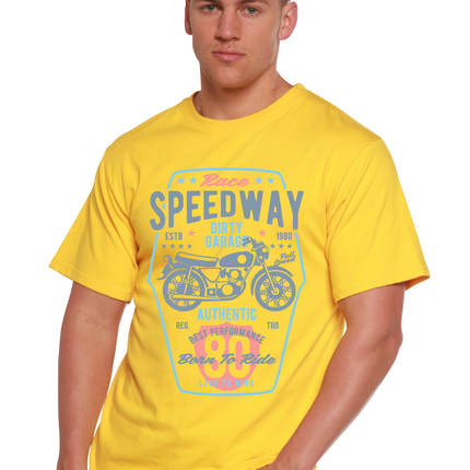 Speedway Motorcycle Spun Bamboo® Men's Bamboo Viscose/Organic Cotton Short Sleeve Graphic T-Shirt