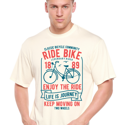 Ride Bike Spun Bamboo® Men's Bamboo Viscose/Organic Cotton Short Sleeve Graphic T-Shirt