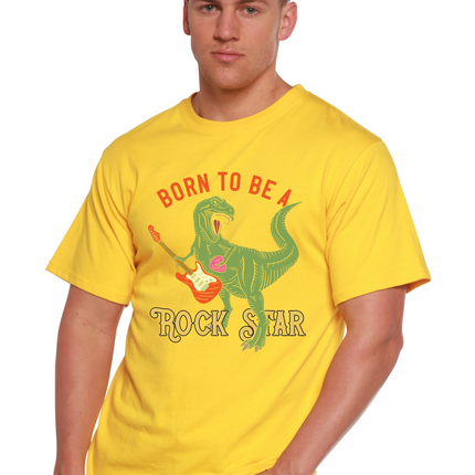 Born To Be A Rock Star Men's Bamboo Viscose/Organic Cotton Short Sleeve Graphic T-Shirt