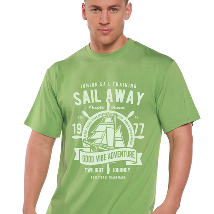 Sail Away Spun Bamboo® Men's Bamboo Viscose/Organic Cotton Short Sleeve Graphic T-Shirt
