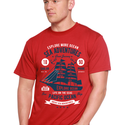Sea Adventures Spun Bamboo® Men's Bamboo Viscose/Organic Cotton Short Sleeve Graphic T-Shirt