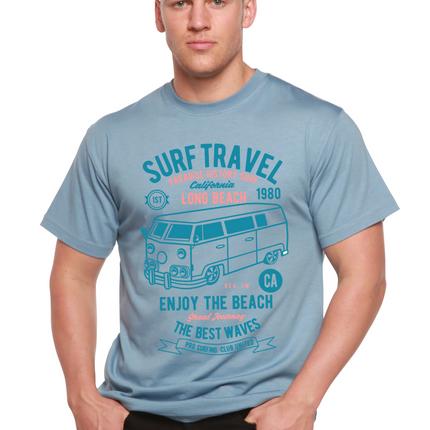 Surf Travel Spun Bamboo® Men's Bamboo Viscose/Organic Cotton Short Sleeve Graphic T-Shirt