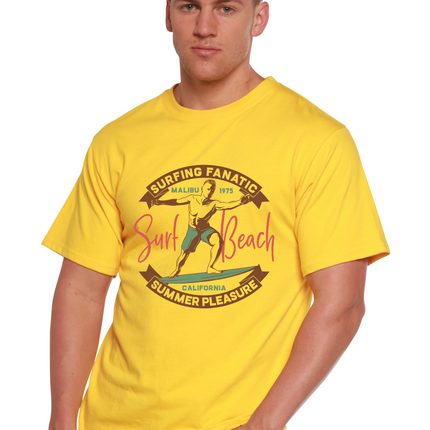 Surf Beach Men's Bamboo Viscose/Organic Cotton Short Sleeve Graphic T-Shirt