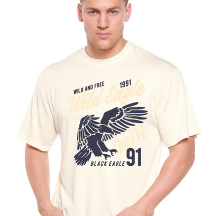 Wild Eagle Spun Bamboo® Men's Bamboo Viscose/Organic Cotton Short Sleeve Graphic T-Shirt