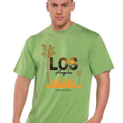 Los Angeles Unisex Bamboo Viscose/Organic Cotton Short Sleeve Graphic T-Shirt