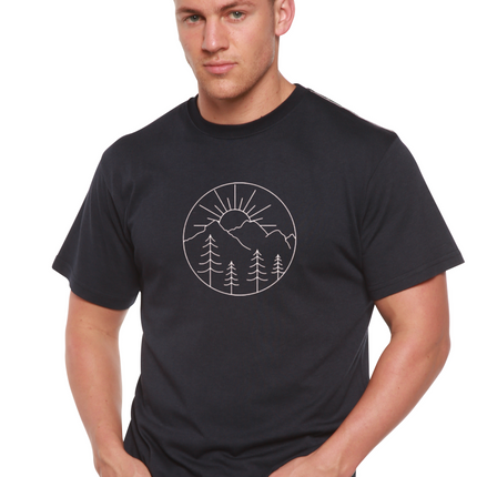Nature Lover Hike Men's Bamboo Viscose/Organic Cotton Short Sleeve Graphic T-Shirt
