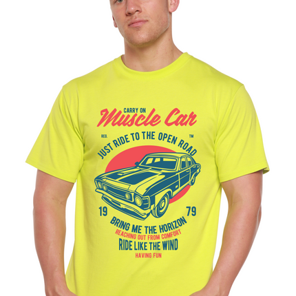Muscle Car Spun Bamboo® Men's Bamboo Viscose/Organic Cotton Short Sleeve Graphic T-Shirt