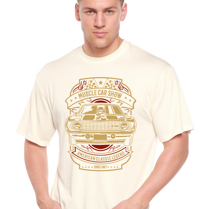 Muscle Car Show Spun Bamboo® Men's Bamboo Viscose/Organic Cotton Short Sleeve Graphic T-Shirt