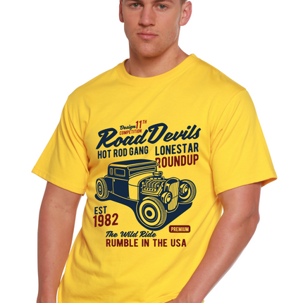 Road Devils Spun Bamboo® Men's Bamboo Viscose/Organic Cotton Short Sleeve Graphic T-Shirt