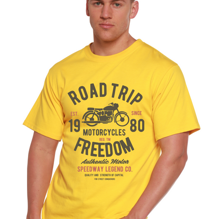 Road Trip Spun Bamboo® Men's Bamboo Viscose/Organic Cotton Short Sleeve Graphic T-Shirt