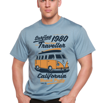 Surfing 1980 Spun Bamboo® Men's Bamboo Viscose/Organic Cotton Short Sleeve Graphic T-Shirt