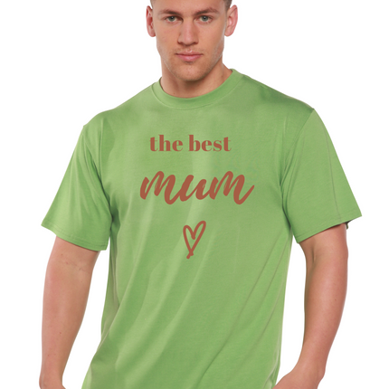 The Best Mum Unisex Bamboo Viscose/Organic Cotton Short Sleeve Graphic T-Shirt