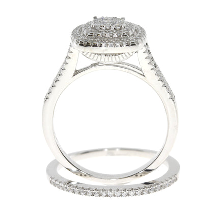 Genuine Cubic Zirconium CZ SS Bridal Sterling Silver