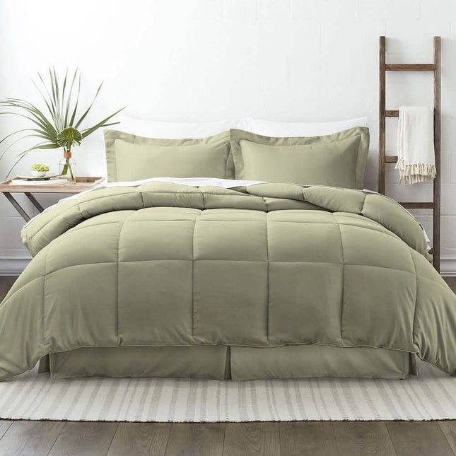 8-Piece: Bed in a Box Hypoallergenic Double Brushed Deep Pocket Set