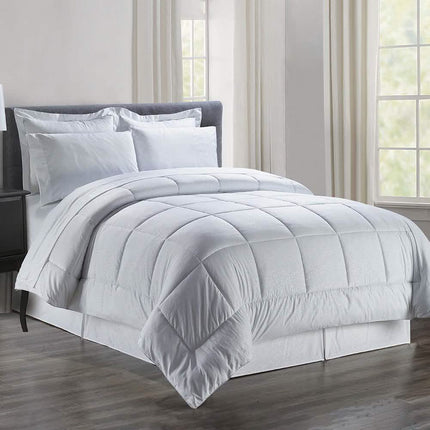 8-Piece: Plazatex Vine Microfiber Comforter Bed in A Bag Set