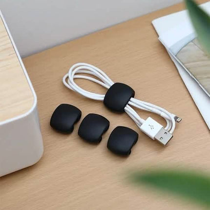 8-Piece: Portable Reusable Cable Clips Organizer