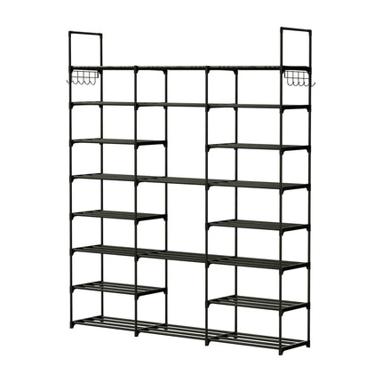 8-Tier Shoe Rack Metal Shoe Storage Shelf