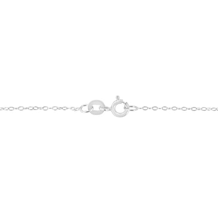 14K White Gold 1/2 Cttw Lab Grown Diamond Modern Bezel-Set Solitaire 16"-18" Pendant Necklace (F-G Color, VS2-SI1 Clarity)
