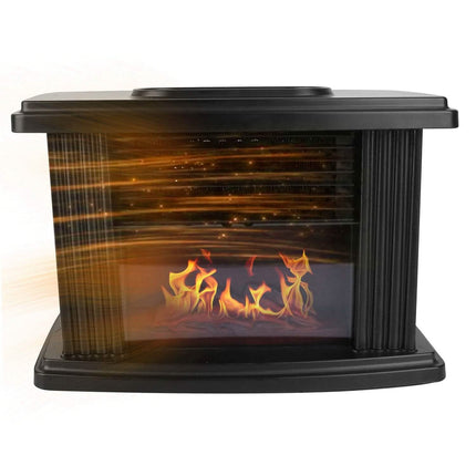 800W Artificial Flame Stove Electric Fireplace Heater