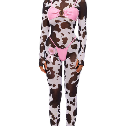 Moo’d Swings 7-Piece Cow Costume Set
