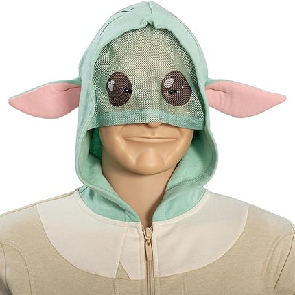 Star Wars Yoda Kids Hoodie Mask with Ears – Boys Costume Hoodie