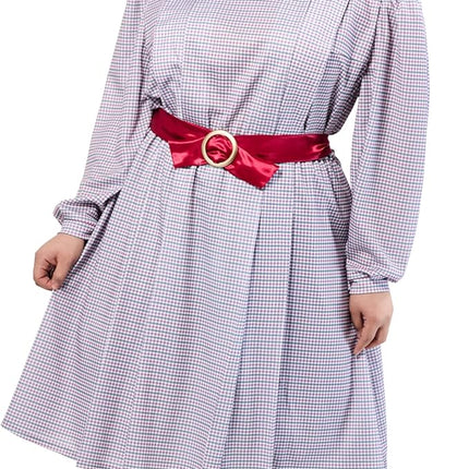 Samantha Parkington American Girl Doll Plaid Womens Costume Dress