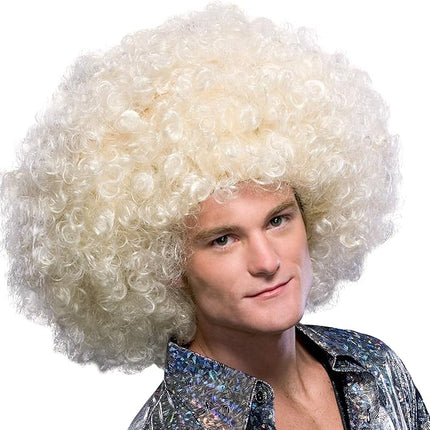 Super Afro Wig Blonde Unisex For Adults