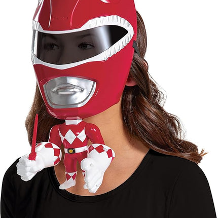 Red Mighty Morphin Power Rangers Mega Child Mask With Moving Parts