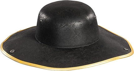 Pirate Tricorn Hat Faux Leather – Colonial Renaissance Costume Cosplay Hat