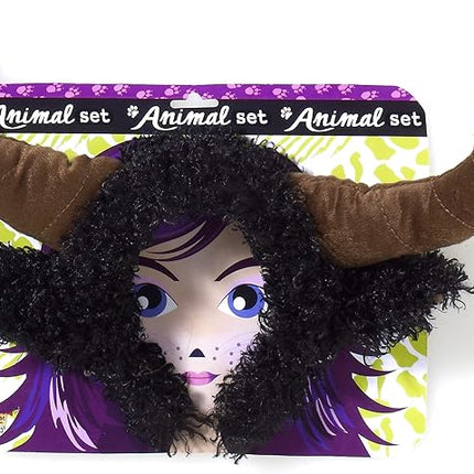 Bull Horns Headpiece Unisex Playful Animal Bull Costume Accessory