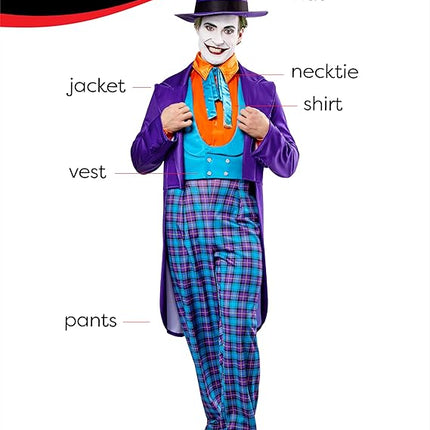 Deluxe Joker DC 1989 Batman Mens Costume