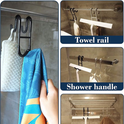 Rust-Resistant Door Mount Shower Hook – Strong Multifunctional Hanging Hook