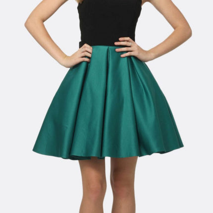 Juliet 829 Two-Tone Sweetheart Short A-Line Dress