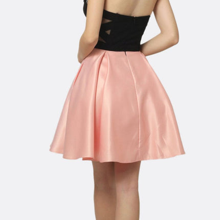 Juliet 829 Two-Tone Sweetheart Short A-Line Dress