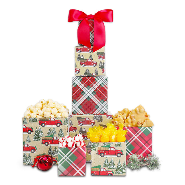 Tis the Season Truck Gift Tower