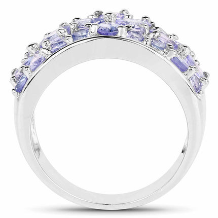 Tanzanite Ring 2.52 Carat in Sterling Silver – Genuine Gemstone Jewelry