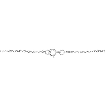 .925 Sterling Silver Diamond Accent Virgo Zodiac Key 18" Pendant Necklace (K-L Color, I1-I2 Clarity)