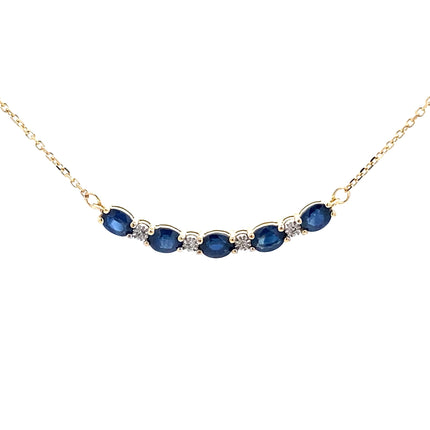 Sapphire Diamond Fashion Pendants 10KT Yellow Gold