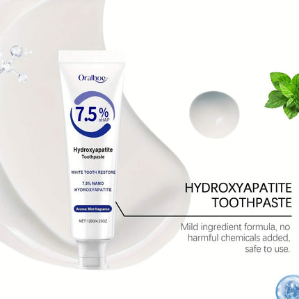Hydroxyapatite Toothpaste – 7.5% NHAP, Whitening Mint, Gentle Teeth & Mouth Care