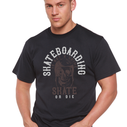 Skate Boarding Men's Bamboo Viscose/Organic Cotton Short Sleeve Graphic T-Shirt