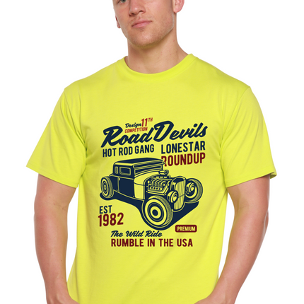 Road Devils Spun Bamboo® Men's Bamboo Viscose/Organic Cotton Short Sleeve Graphic T-Shirt
